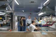 Semi-automatic screen printing workshop